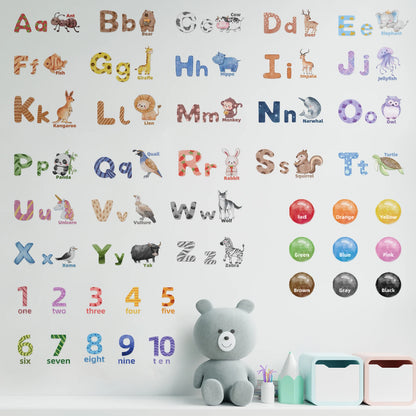 Alphabet Animals Wall Decal