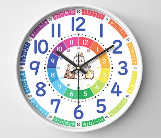 Kids Educational Wall Clock 