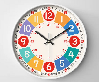 Kids Educational Wall Clock 