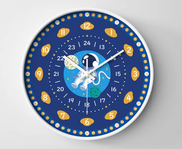 Kids Educational Wall Clock 