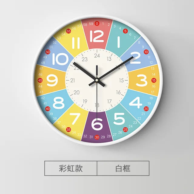 Kids Educational Wall Clock 