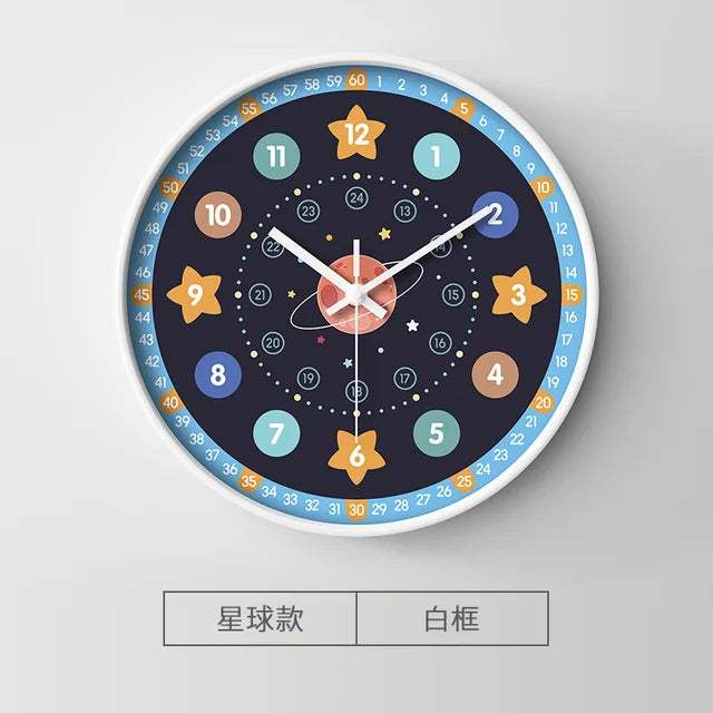 Kids Educational Wall Clock 