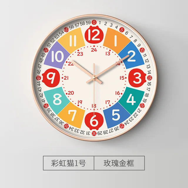 Kids Educational Wall Clock 