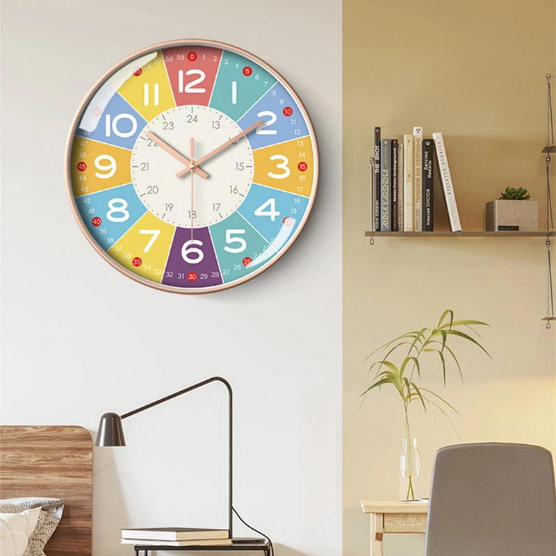 Kids Educational Wall Clock 