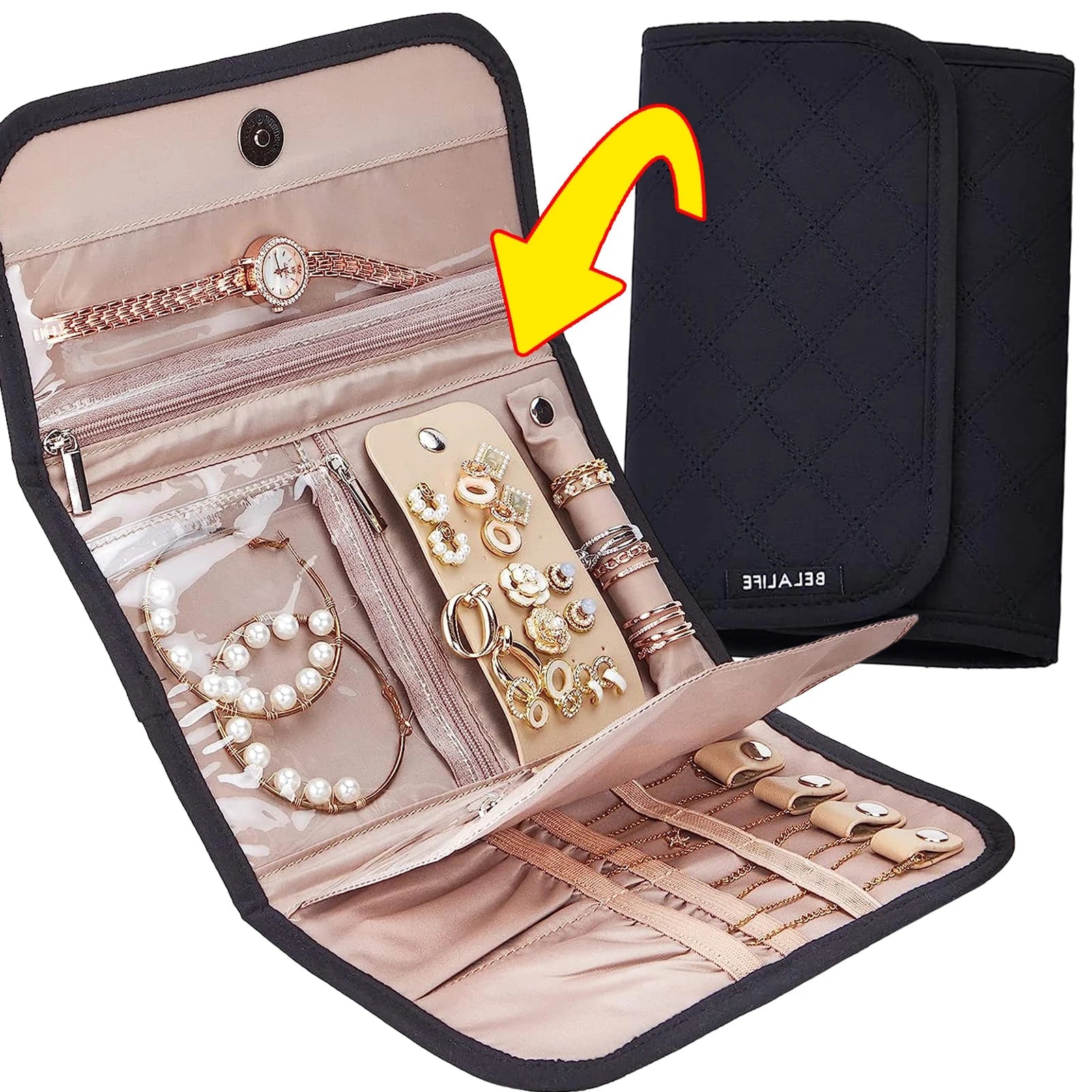 Foldable Travel Jewelry Case - Gift Ideas 4 You