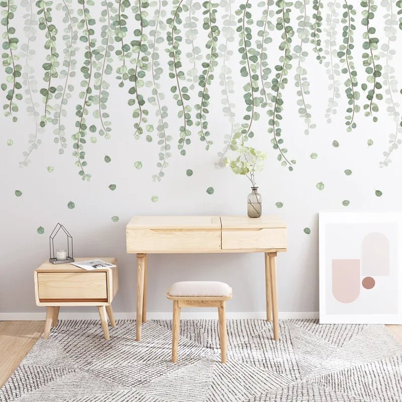 Green Leaves and Branch Wall Stickers - Gift Ideas 4 You