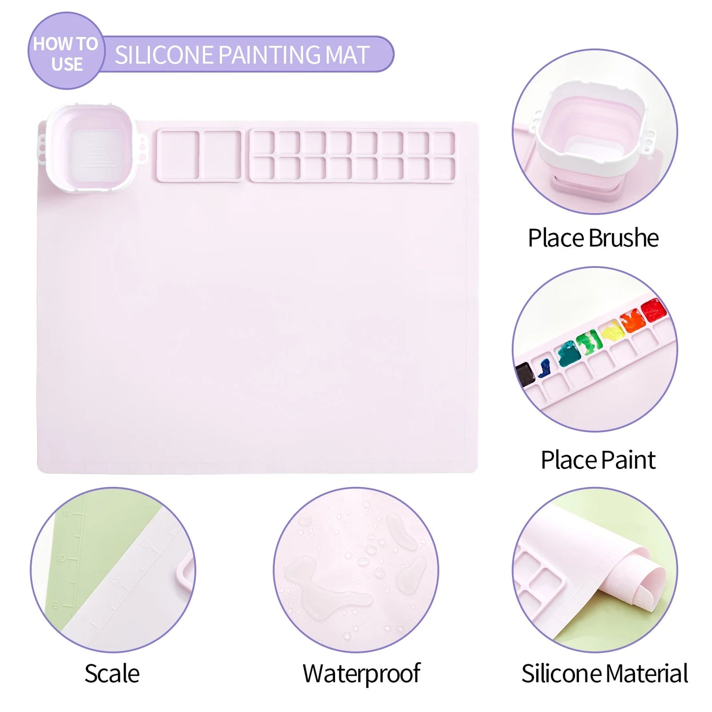 Kids Silicone Painting Mat - Gift Ideas 4 You