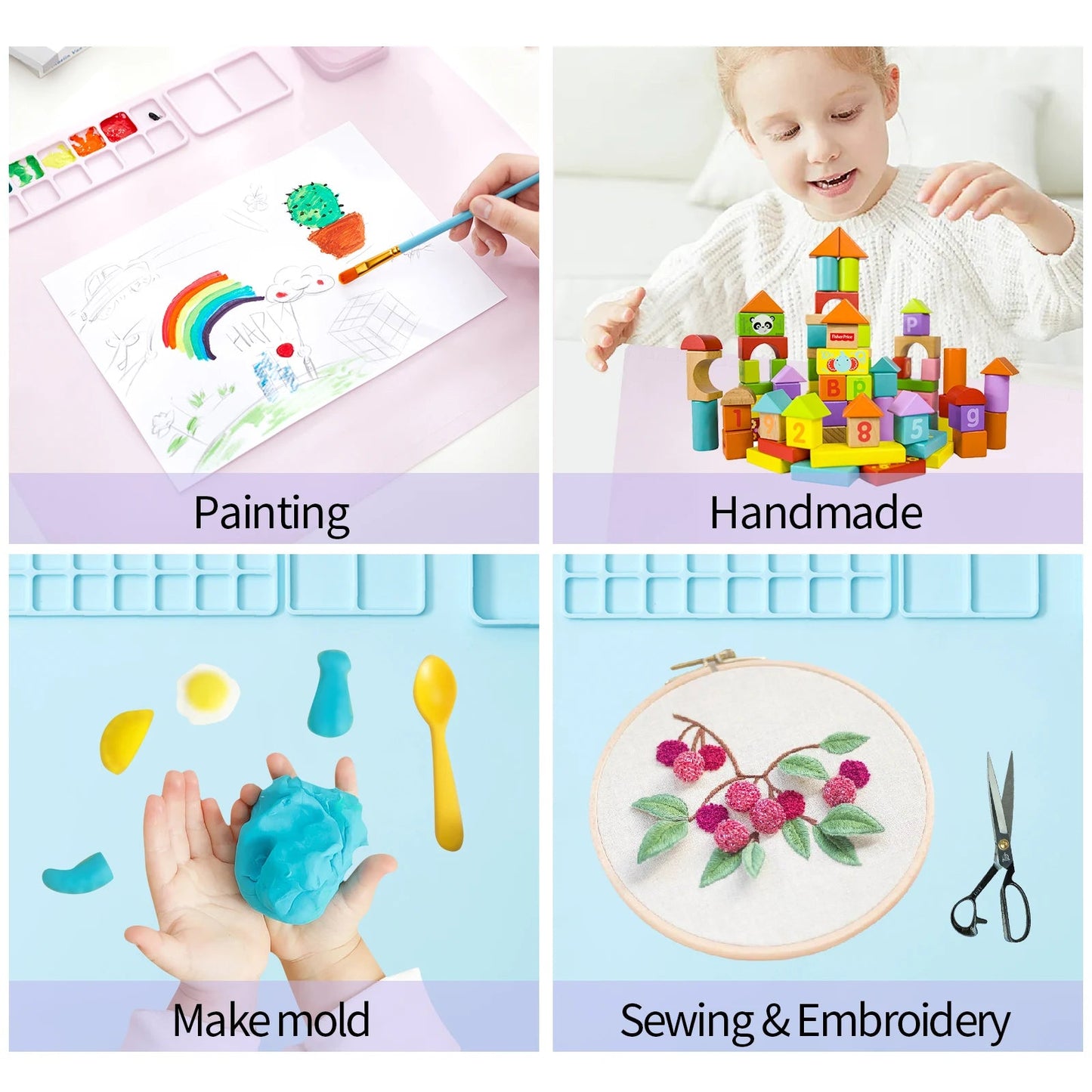 Kids Silicone Painting Mat - Gift Ideas 4 You