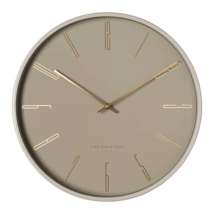 Maya 40cm Grey Silent Wall Clock - Gift Ideas 4 You