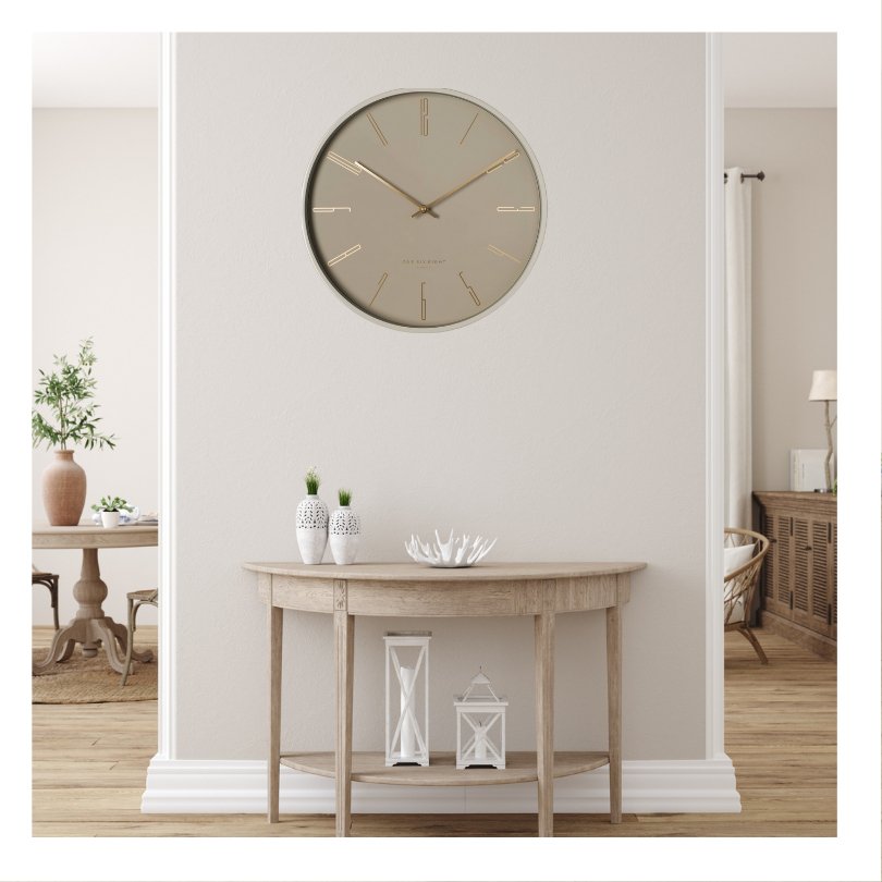 Maya 40cm Grey Silent Wall Clock - Gift Ideas 4 You