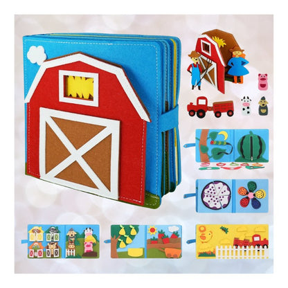 Montessori Farm Animal Busy Board Activity Book - Gift Ideas 4 You