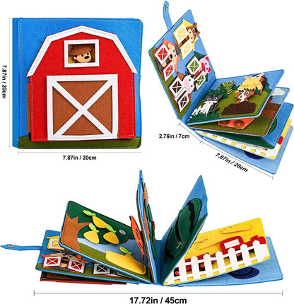 Montessori Farm Animal Busy Board Activity Book - Gift Ideas 4 You