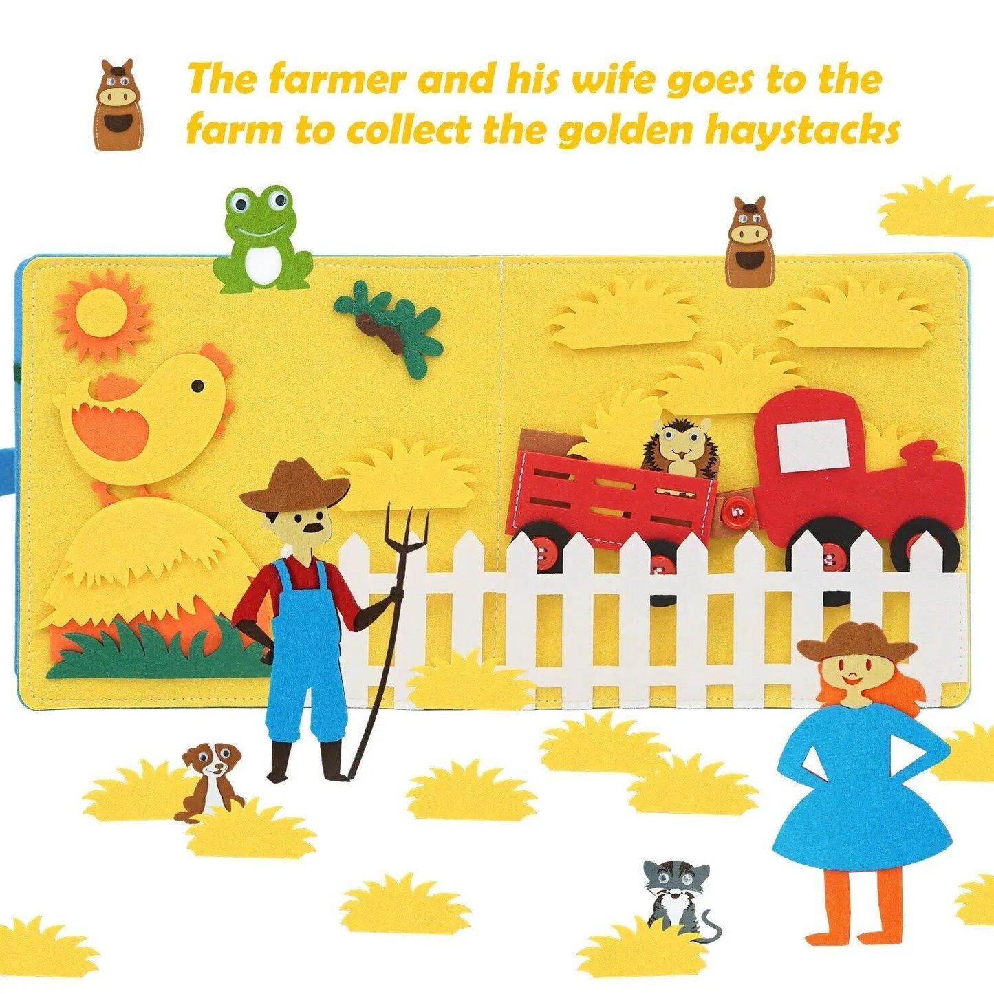 Montessori Farm Animal Busy Board Activity Book - Gift Ideas 4 You