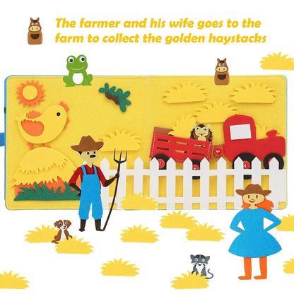 Montessori Farm Animal Busy Board Activity Book - Gift Ideas 4 You