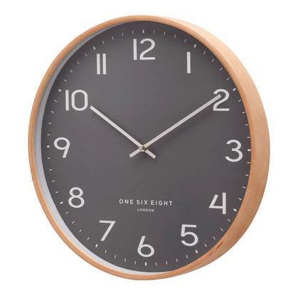 OLIVIA Grey 41cm Wall Clock - Gift Ideas 4 You