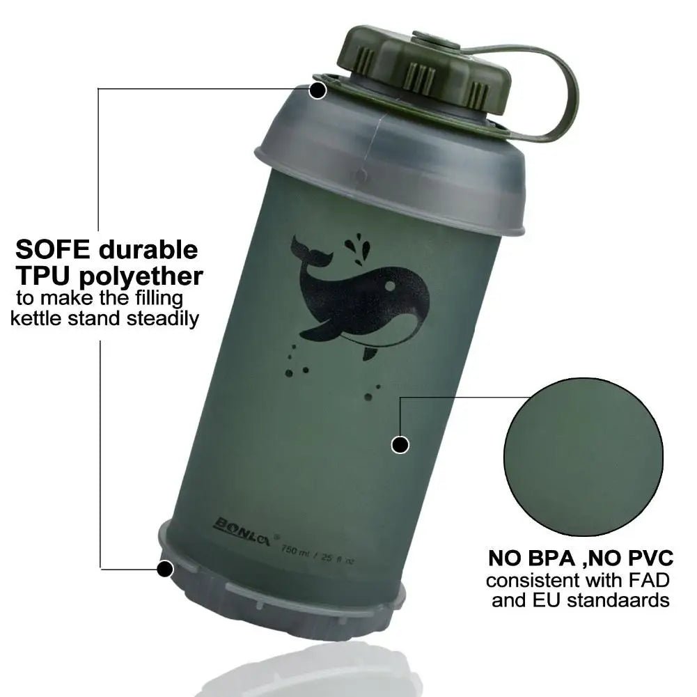 Outdoor Collapsible Water Bottle 750ML - Gift Ideas 4 You