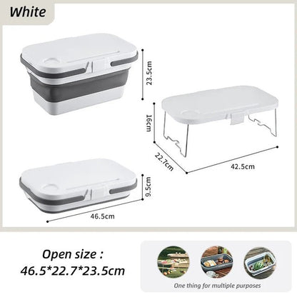 Outdoor Folding Storage Box with In-Built Table - Gift Ideas 4 You