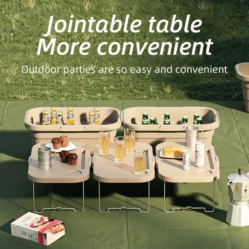 Outdoor Folding Storage Box with In-Built Table - Gift Ideas 4 You