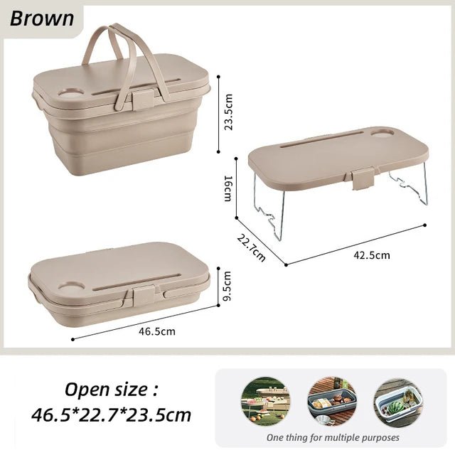 Outdoor Folding Storage Box with In-Built Table - Gift Ideas 4 You