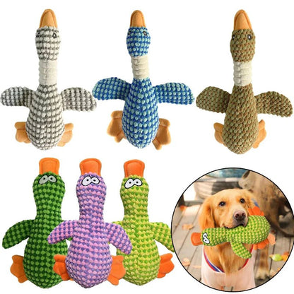 Plush Pet Squeaky Toy - Duck - Gift Ideas 4 You