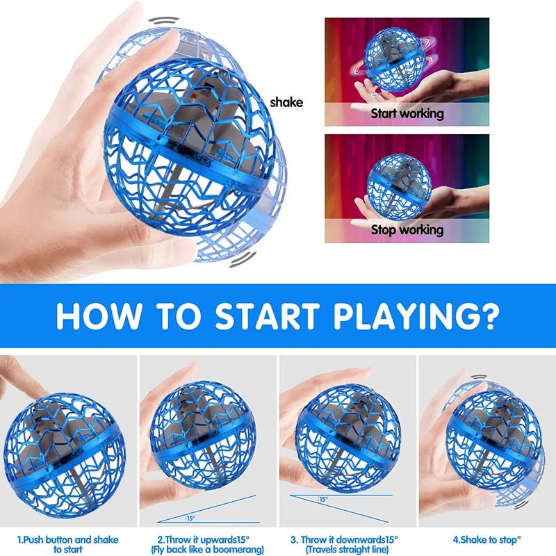 Premium LED Light Rotating Flying Hover Ball - Gift Ideas 4 You