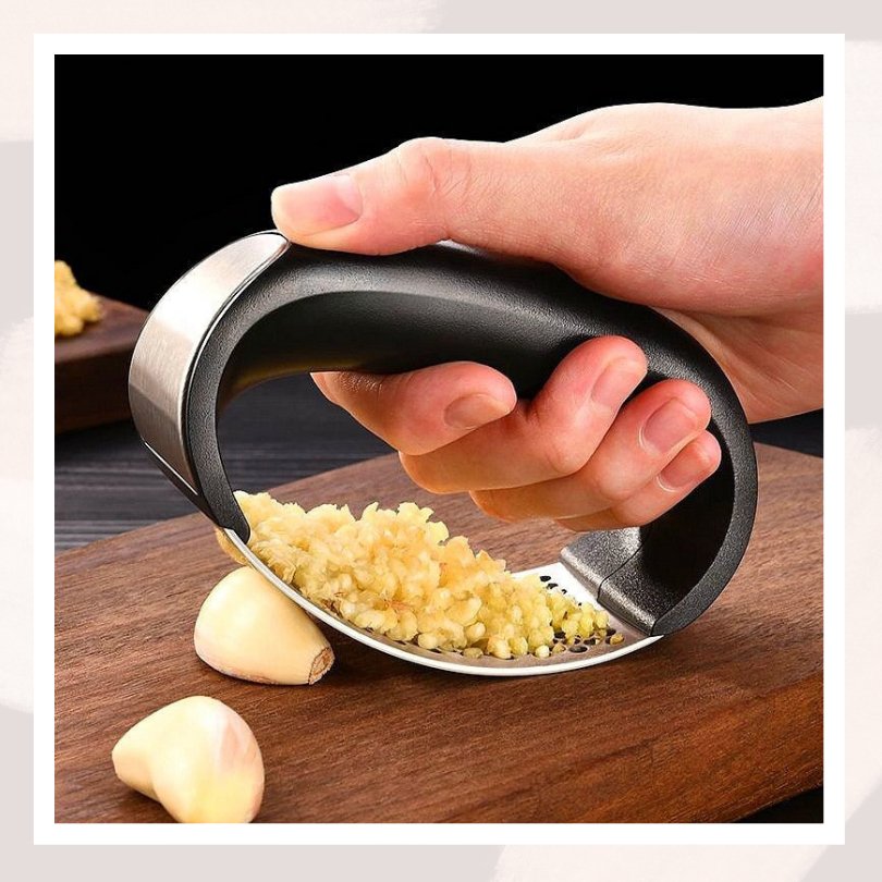 Stainless Steel Garlic Press - Gift Ideas 4 You