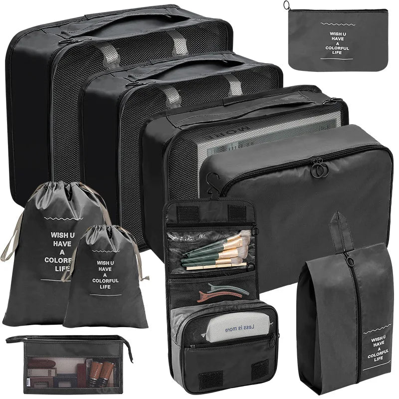 Travel Organizer Packing Cubes - 7/10 Pcs Set - Gift Ideas 4 You