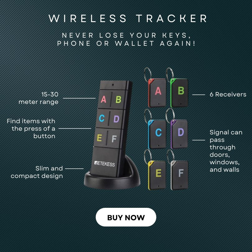 Wireless Tracker - Never lose your keys, remote or phone again! - Gift Ideas 4 You